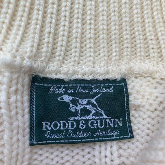 Vintage Cream Wool Cableknit Sweater - Picture 11 of 13